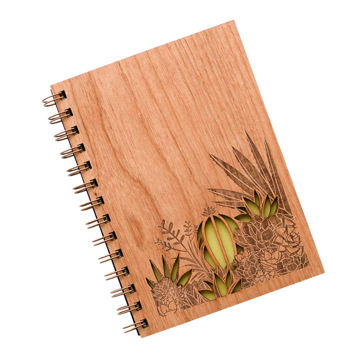 Desert Garden Wood Journal