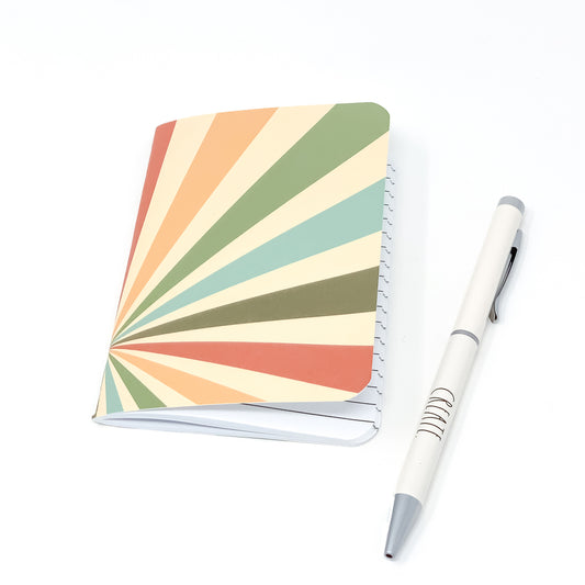 Pocket Notebook - Retro Color Sunburst